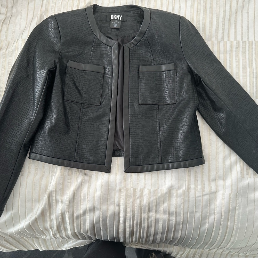 DKNY Textured Black Women's Blazer